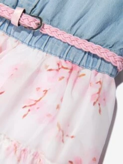 Guess Girls Chambray Floral Shirt Dress In Multicolour 9 Guess Girls Chambray Floral Shirt Dress In Multicolour -Monna Clothing Shop GUES4038 LIGHT BLUE CHERRY WA 4