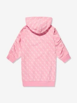 Guess Girls 4G Logo Sweater Dress In Pink -Monna Clothing Shop GUES4064 4G PINK 2
