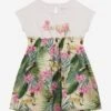 Guess Girls Floral T-Shirt Dress In White 1 Guess Girls Floral T-Shirt Dress In White -Monna Clothing Shop GUES4159 PURE WHITE 1