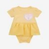 Guess Baby Girls Bodysuit Dress In Yellow