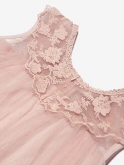 Girls Sleeveless Tiered Dress In Pink 10 Girls Sleeveless Tiered Dress In Pink -Monna Clothing Shop IAME D96239 3