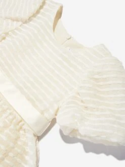 Girls Puffed Sleeve Dress In Yellow -Monna Clothing Shop IAME D96242 3