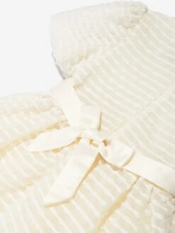 Girls Puffed Sleeve Dress In Yellow -Monna Clothing Shop IAME D96242 4