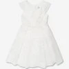 Girls A Line Dress In White