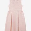 Girls Hearts Embossed Dress In Pink -Monna Clothing Shop IAMS4002 PINK 1
