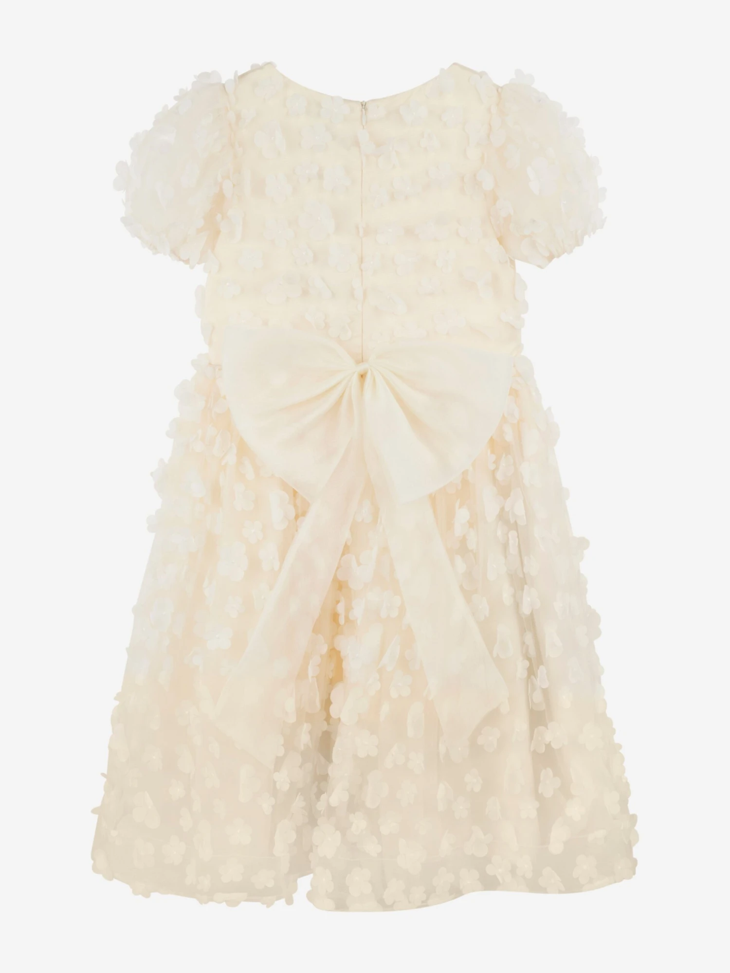 Girls Petals Dress In Yellow 6 Girls Petals Dress In Yellow - Image 4