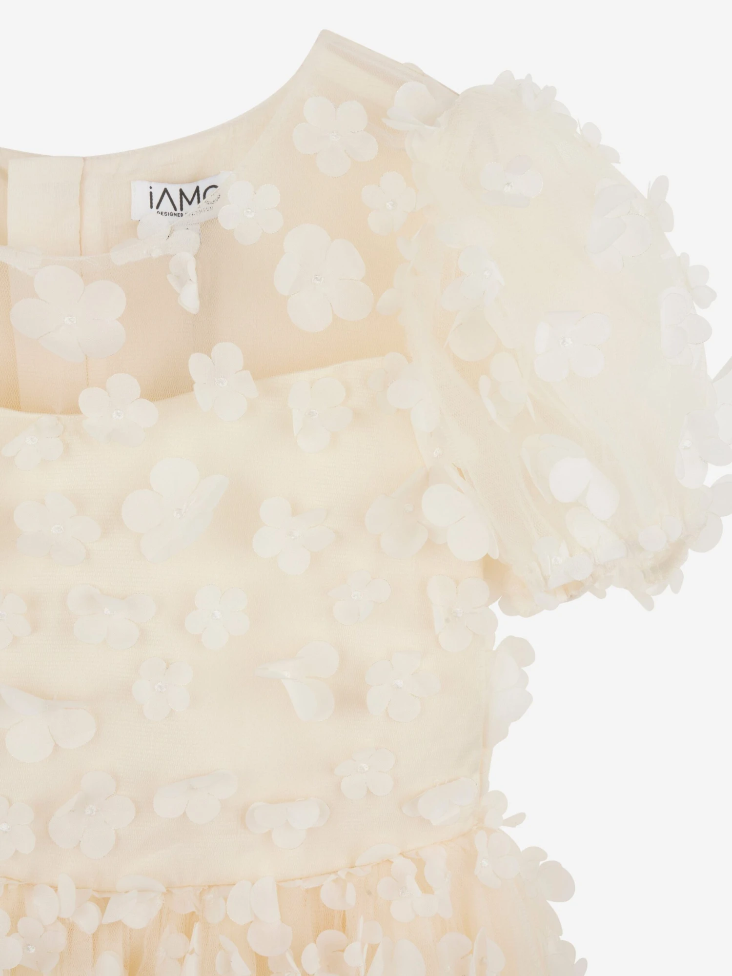 Girls Petals Dress In Yellow 8 Girls Petals Dress In Yellow - Image 6