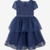 Girls Sparkle Occasion Dress In Navy -Monna Clothing Shop IAMS4008 NAVY 1