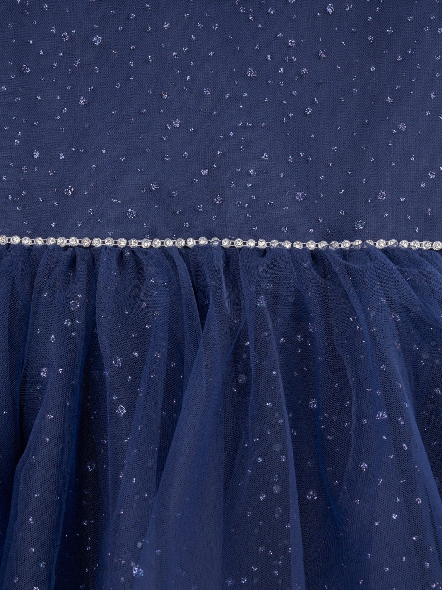 Girls Sparkle Occasion Dress In Navy 8 Girls Sparkle Occasion Dress In Navy - Image 6