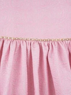 Girls All Over Print Dress In Pink -Monna Clothing Shop IAMS4014 PINK 4