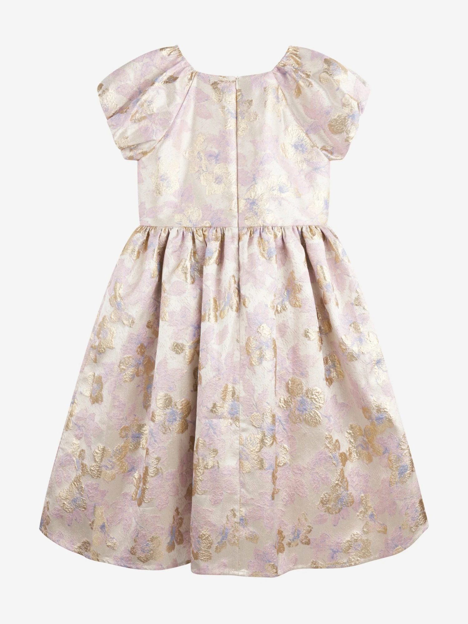 Girls All Over Print Dress In Beige 4 Girls All Over Print Dress In Beige - Image 2