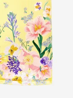 Girls Floral Print T-Shirt Dress In Yellow -Monna Clothing Shop IAMS4017 MULTI 4