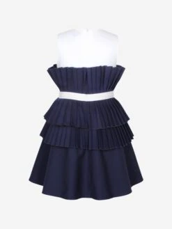 Girls Creation Dress In Navy -Monna Clothing Shop JESA4005 NAVY 2