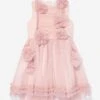 Girls Meadow Dress In Pink
