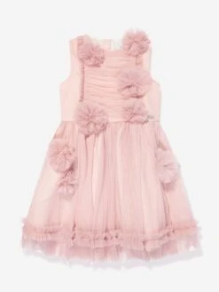 Girls Meadow Dress In Pink