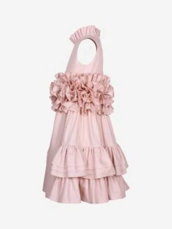 Girls Show Off Dress In Pink -Monna Clothing Shop JESA4011 PINK 3