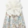 Girls Floral Sleeveless Dress In Multicolour 1 Girls Floral Sleeveless Dress In Multicolour -Monna Clothing Shop JESS4004 SPRING FLORAL JACQUARD 1