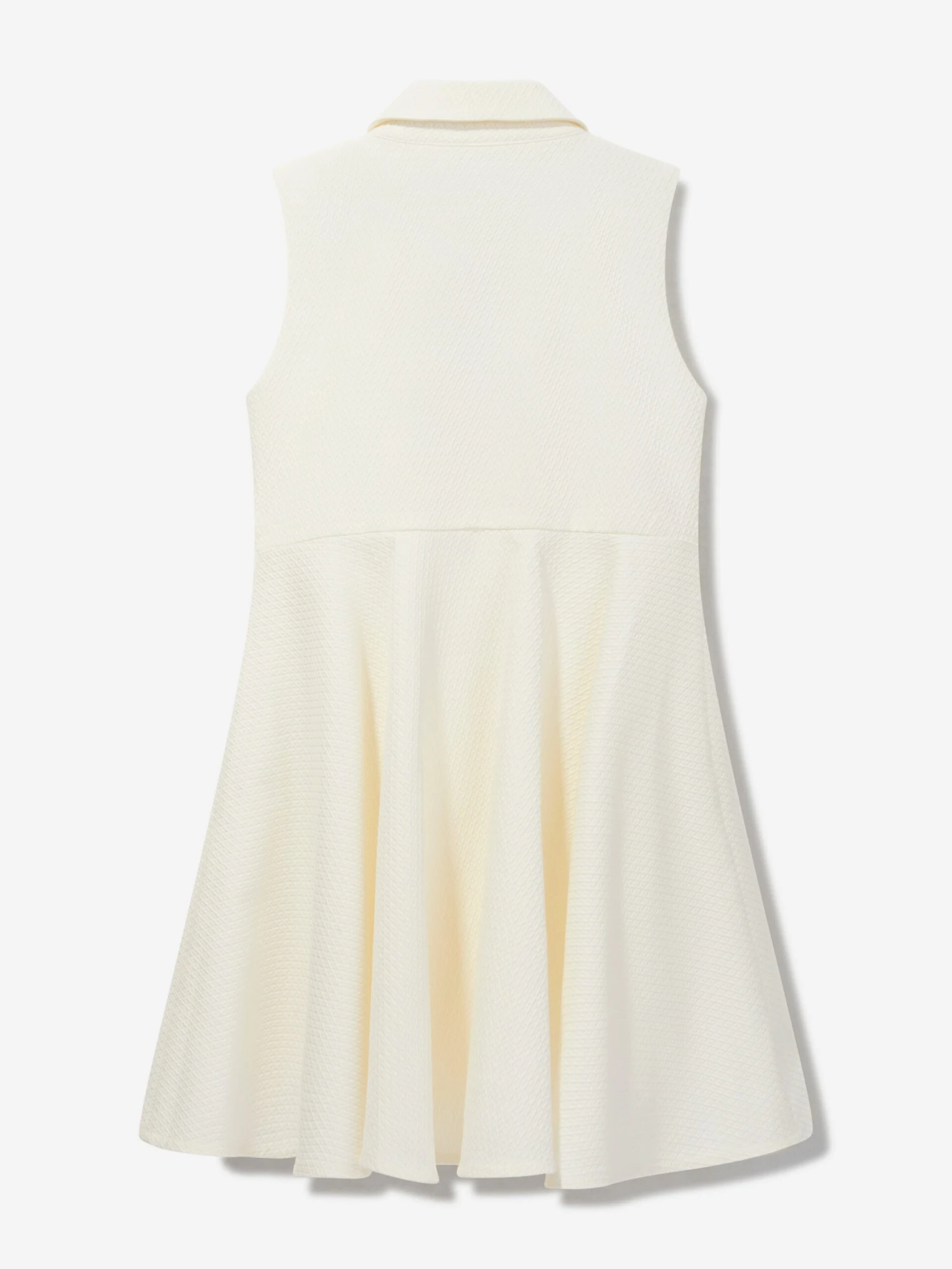 Girls Floral Shirt Dress In White 4 Girls Floral Shirt Dress In White - Image 2