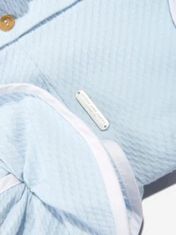 Girls Floral Shirt Dress In Blue 10 Girls Floral Shirt Dress In Blue -Monna Clothing Shop JESS4011 BLUE DOTTY 3