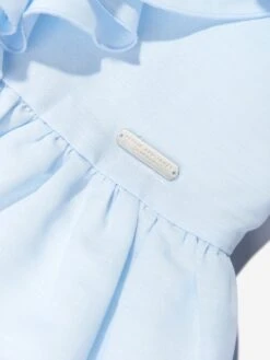 Girls Waterfall Dress In Blue -Monna Clothing Shop JESS4014 BLUE CLOUDS 3