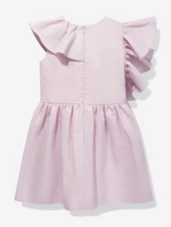 Girls Waterfall Dress In Purple 7 Girls Waterfall Dress In Purple -Monna Clothing Shop JESS4015 LILAC 2