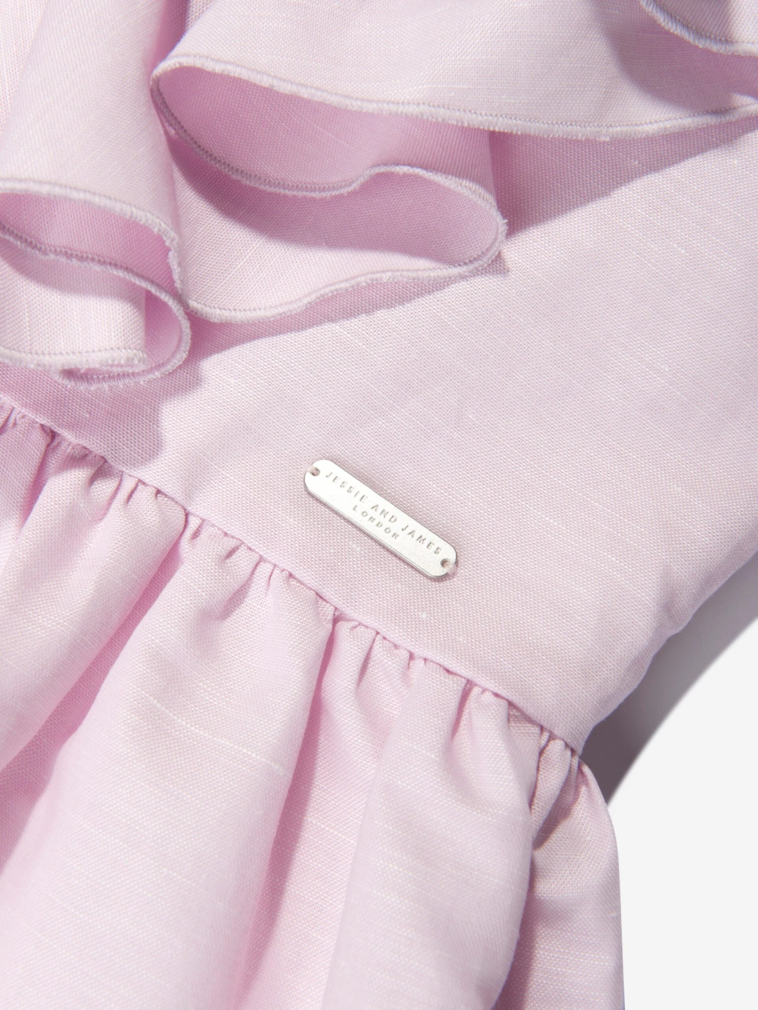 Girls Waterfall Dress In Purple 5 Girls Waterfall Dress In Purple - Image 3