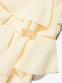 Girls Skyline Occasion Dress In Yellow -Monna Clothing Shop JESS4018 SUNSHINE YELLOW 4