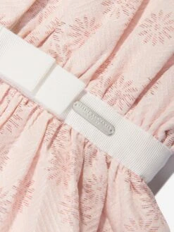 Girls Daisy Jacquard Shirt Dress In Pink -Monna Clothing Shop JESS4019 PINK DAISY JACQUARD 3