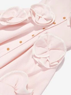 Girls Floral Shirt Dress In Pink -Monna Clothing Shop JESS4022 PINK 4