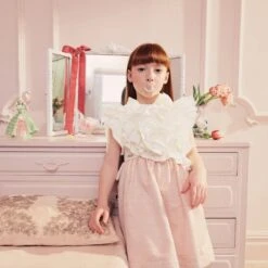 Girls Jabot Dress In Pink -Monna Clothing Shop JabotDressLightPinkCoco37533 1055 PHOTO 1200x jpg