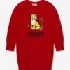 Kenzo Kids Girls Knitted Kotora Dress In Red