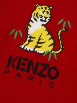 Kenzo Kids Girls Knitted Kotora Dress In Red -Monna Clothing Shop KENA3034 990 3