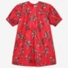 Kenzo Kids Girls Dragon Print Dress In Red