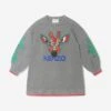 Kenzo Kids Girls Knitted Embroidered Giraffe Dress