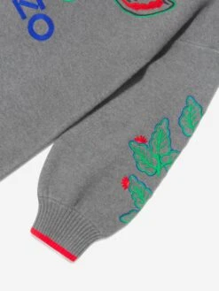 Kenzo Kids Girls Knitted Embroidered Giraffe Dress -Monna Clothing Shop KENZO U66844 4