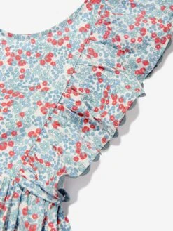 Girls Verbena Dress In Blue -Monna Clothing Shop KONS4094 BIBI BLUE 3