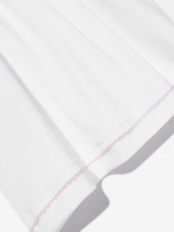 Baby Girls Smocked Collared Dress In White -Monna Clothing Shop MAGA3048 PINK 4