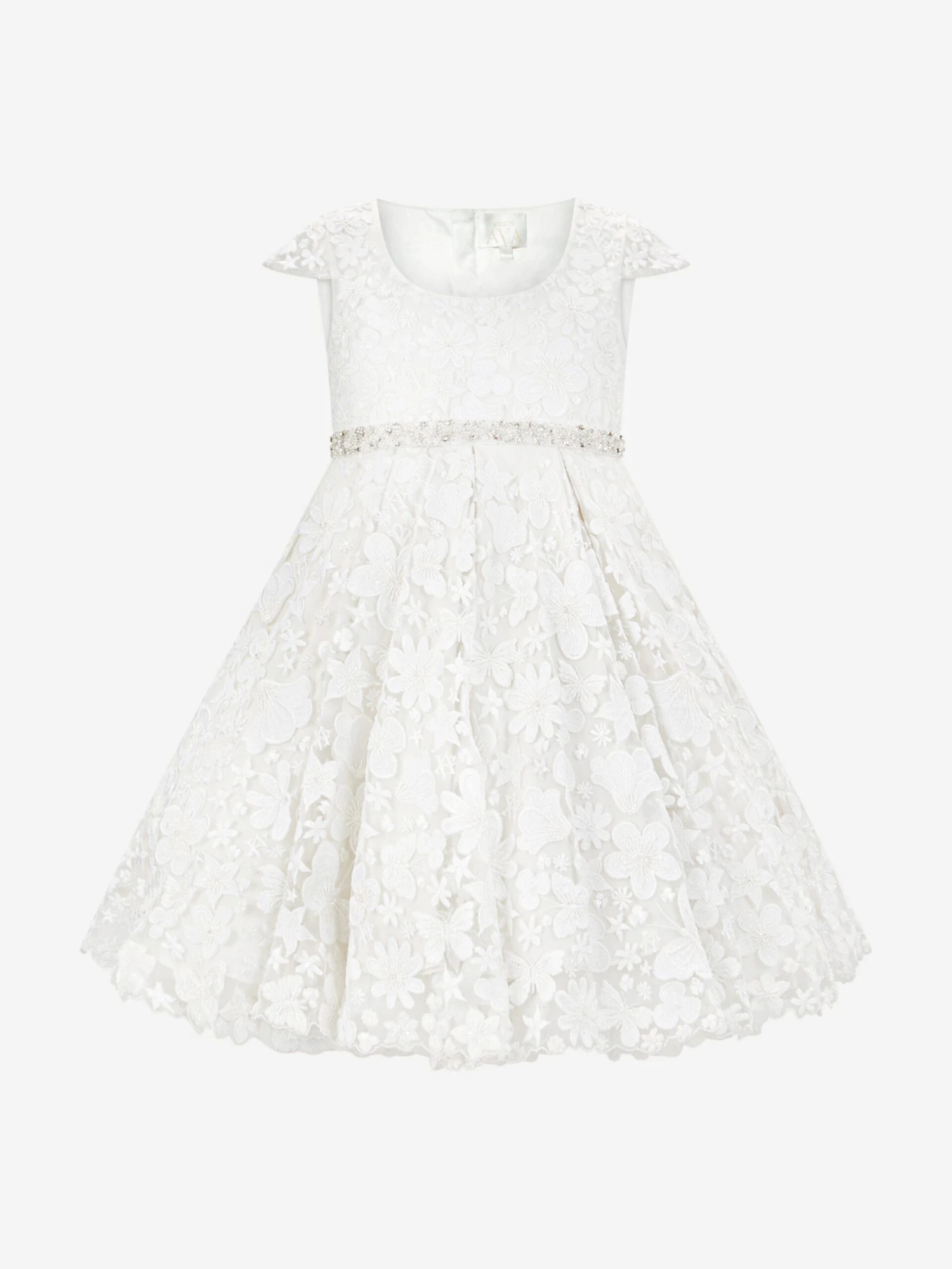 Girls Ariel Occasion Dress In Ivory 3 Girls Ariel Occasion Dress In Ivory