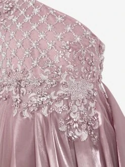 Girls Belinda Occasion Dress In Purple -Monna Clothing Shop MAIA3011 MAUVE 3