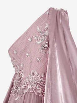 Girls Belinda Occasion Dress In Purple -Monna Clothing Shop MAIA3011 MAUVE 4