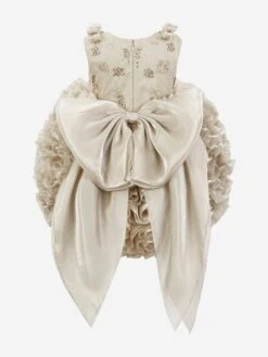 Girls Pomme Occasion Dress In Gold 10 Girls Pomme Occasion Dress In Gold -Monna Clothing Shop MAIA3017 GOLD 2