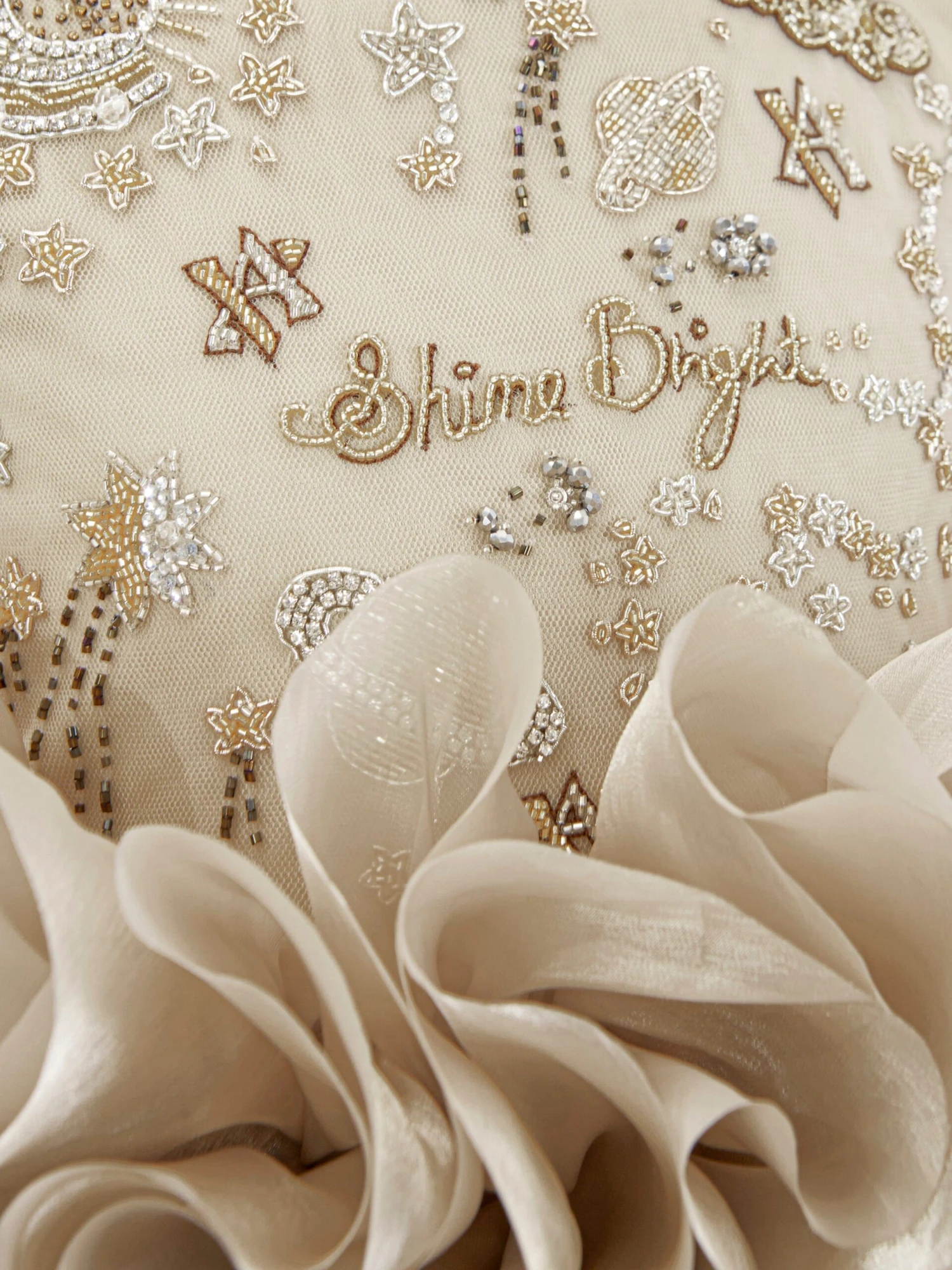 Girls Pomme Occasion Dress In Gold 6 Girls Pomme Occasion Dress In Gold - Image 4