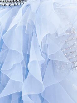 Girls Twyla Occasion Dress In Blue 11 Girls Twyla Occasion Dress In Blue -Monna Clothing Shop MAIA3018 BLUE 4