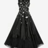 Girls Wednesday Occasion Dress In Black 1 Girls Wednesday Occasion Dress In Black -Monna Clothing Shop MAIA3019 BLACK 1