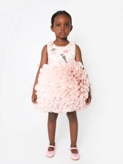 Girls Pomme Dress In Blush -Monna Clothing Shop MAIS3013 2