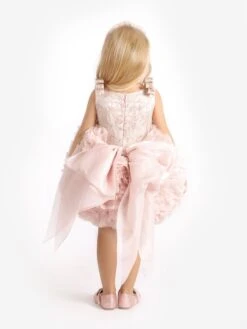 Girls Pomme Dress In Blush -Monna Clothing Shop MAIS3013 PINK 2