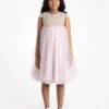 Girls Sophia Dress In Blush -Monna Clothing Shop MAIS3014