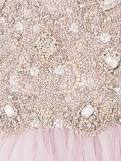 Girls Sophia Dress In Blush 10 Girls Sophia Dress In Blush -Monna Clothing Shop MAIS3014 MISTY LAVENDER 3