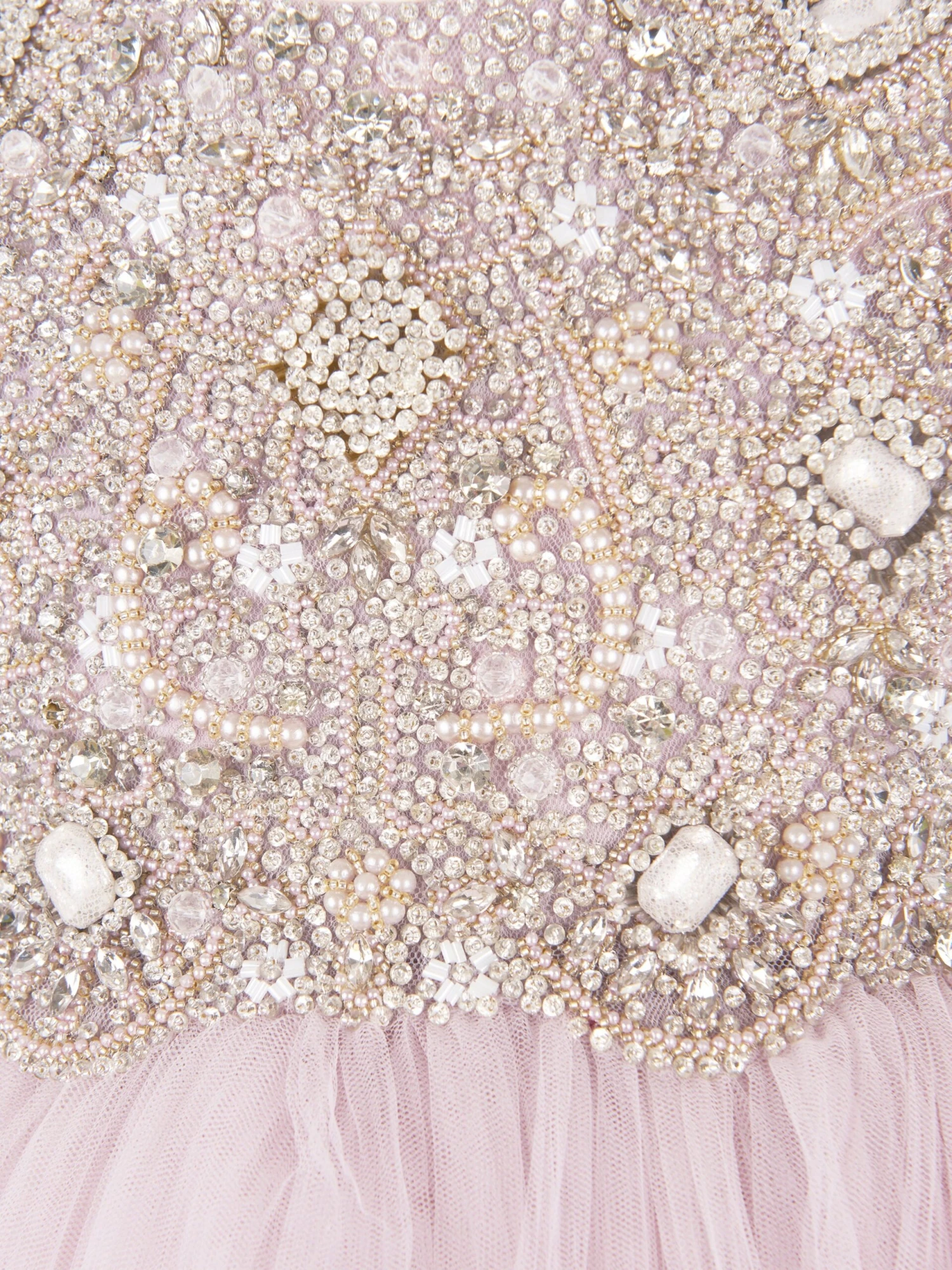 Girls Sophia Dress In Blush 6 Girls Sophia Dress In Blush - Image 4