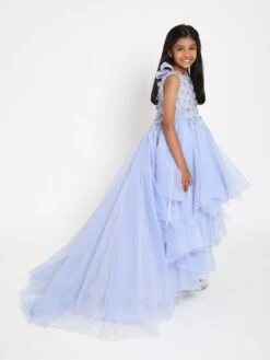 Girls Florentina Dress In Blue -Monna Clothing Shop MAIS3021 2